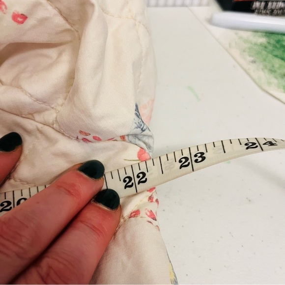 SAMANTHA SILPOS quilted sunburst robe coat lightweight jacket cream medium - Picture 15 of 16